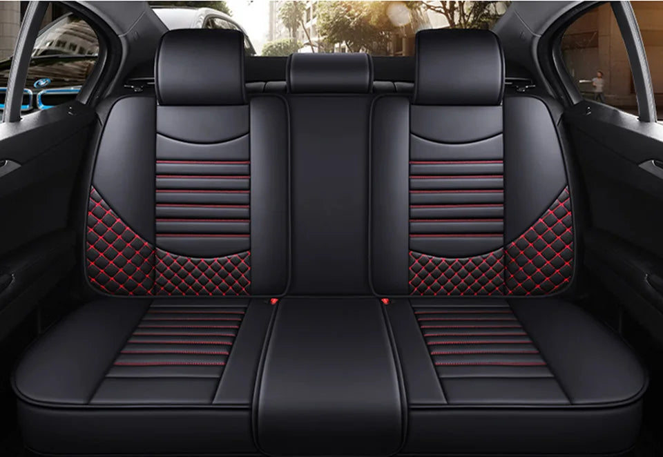 Car Seat Cover For Ford Focus Mondeo MK4 Fiesta Kuga Edge Fusion Full Set Styling Universal Auto Leather Interior Accessories Endium