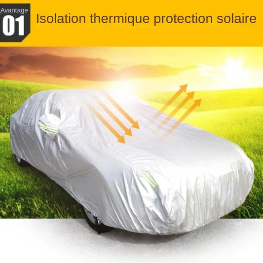 Car Cover Outdoor Protection Full Exterior Snow Cover Sunshade Dustproof Protection Cover Universal for Hatchback Sedan SUV Endium