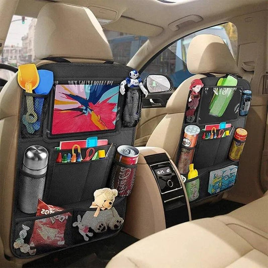 Car Seat Organizer Multifunctional Oxford Fabric Car Back Multi Pocket Storage Bag with Tablet Holder Protector for Kids Endium