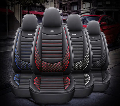 Car Seat Cover For Ford Focus Mondeo MK4 Fiesta Kuga Edge Fusion Full Set Styling Universal Auto Leather Interior Accessories Endium